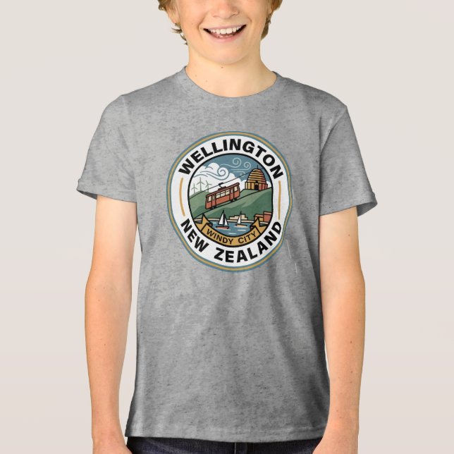 Camiseta Triblenda Wellington Nueva Zelanda (Anverso)
