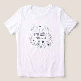 Camiseta Triblenda Whimsical Floral Soul Quote Line Art