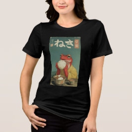 Camiseta Triblenda Whimsical Japanese Frog Ukiyo-e Art 
