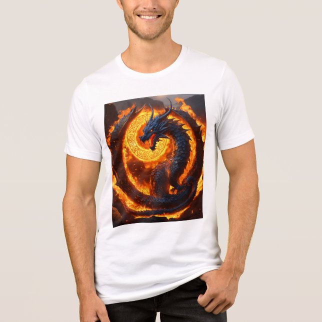 Camiseta Triblenda Whimsical Watercolor Dragon T-Shirt (Anverso)