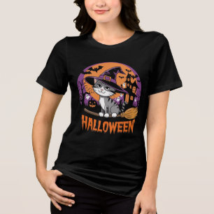 Camiseta Triblenda Whiskers de Brujas: La magia de Halloween