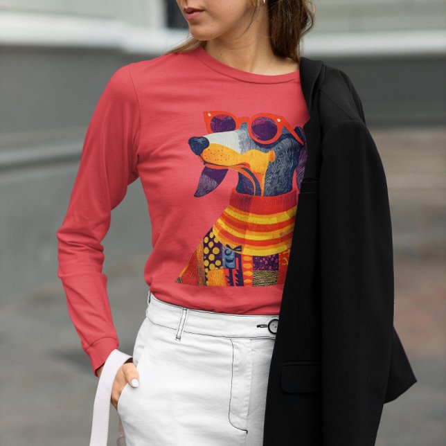 Camiseta Triblenda Wienerdog Dachshund Doxie Dogmom En Estilo (Subido por el creador)