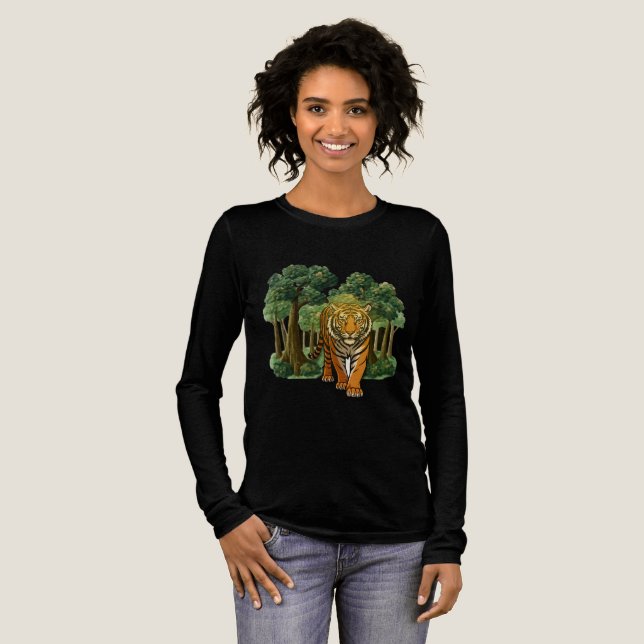 Camiseta Triblenda “Wild Jungle Tiger – Nature-Inspired Magnetic Fram (Anverso Completo)