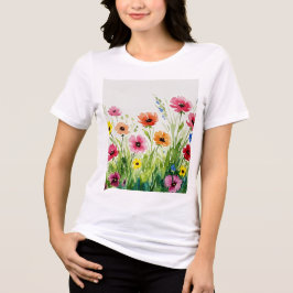 Camiseta Triblenda Wildflower bouquet