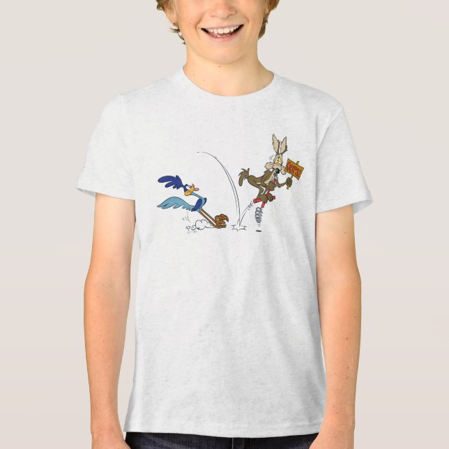 Camiseta Triblenda WILE E. COYOTE™ y ROAD RUNNER™ Pogo Stick (Anverso)