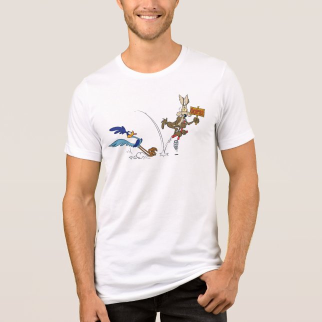 Camiseta Triblenda WILE E. COYOTE™ y ROAD RUNNER™ Pogo Stick (Anverso)