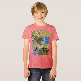 Camiseta Triblenda Willow Glen patchwork and cat