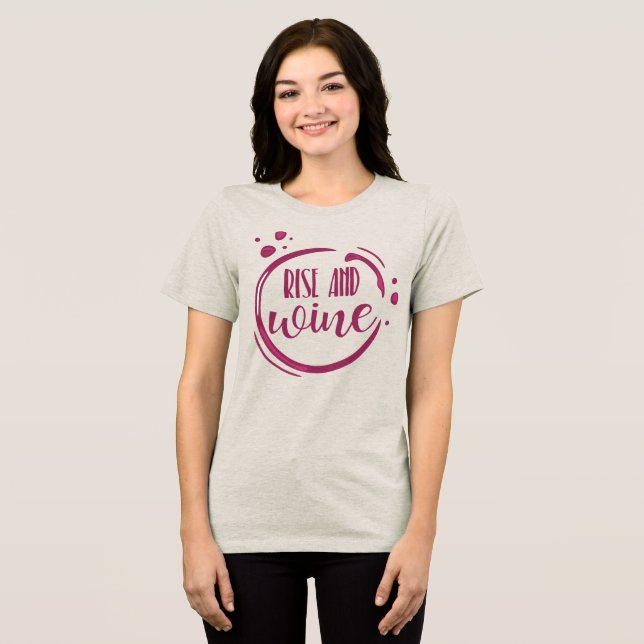 Camiseta Triblenda Wine Themed Bachelorette Group (Anverso Completo )