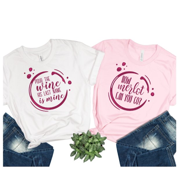 Camiseta Triblenda Wine Themed Bachelorette Group Bride (Wine-Themed Bachelorette Group T-Shirt - Bride)