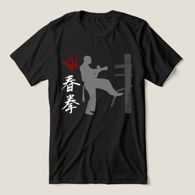 Camiseta Triblenda Wing Chun Kung Fu Tri-Blend Shirt (Diseño delantero )