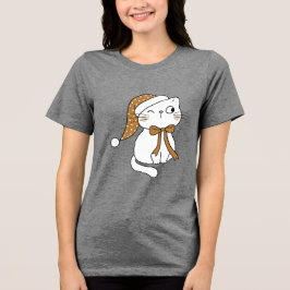 Camiseta Triblenda Winking Winter Cat