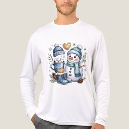 Camiseta Triblenda Winter Cozy Snowman