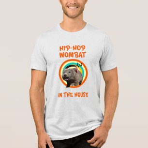 Camiseta Triblenda Wombat divertido de Hip-hop en la casa