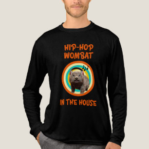Camiseta Triblenda Wombat divertido de Hip-hop en la casa