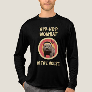 Camiseta Triblenda Wombat divertido de Hip-hop en la casa