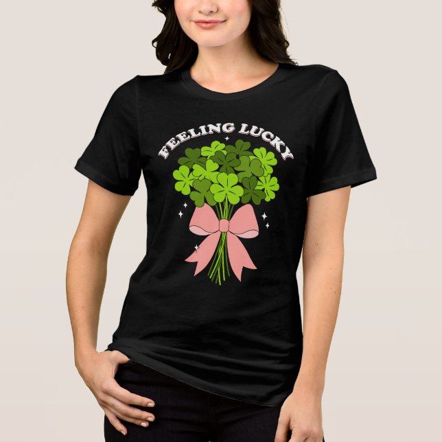 Camiseta Triblenda Women’s cute St.Patrick’s Day (Anverso)