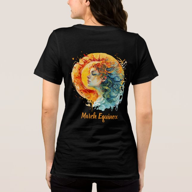 Camiseta Triblenda Women’s March Equinox Art T-Shirt – Girl & Sun  (Reverso )