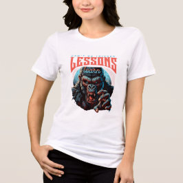 Camiseta Triblenda Women Wise Gorilla Lessons Learn T-Shirt