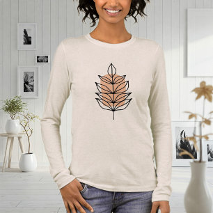 Camiseta Triblenda Women's Long Sleeve T-Shirt Beige - Relax, Nature