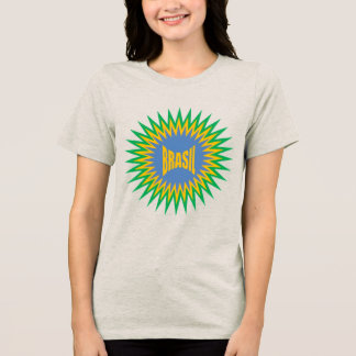 Camiseta Triblenda Women's Tri-blend T-Shirt oatmeal  SUN  BRASIL
