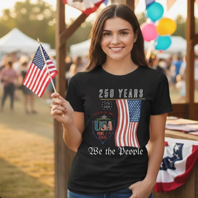 Camiseta Triblenda Women's US 250 "We the People" T-Shirt (Women's US 250 "We the People" T-Shirt Tri-Blend Shirt)