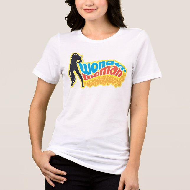 Camiseta Triblenda Wonder Woman Silhouette (Anverso)