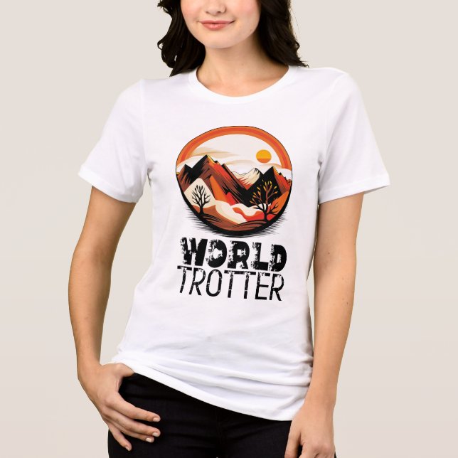 Camiseta Triblenda World Trotter - Aventura en el Horizonte (Anverso)