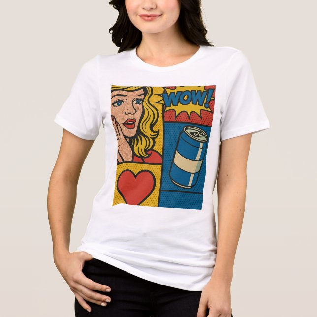 Camiseta Triblenda WOW! Pop Love and Soda (Anverso)