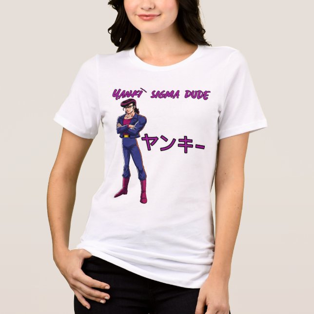 Camiseta Triblenda Yankī Sigma Dude  (Anverso)
