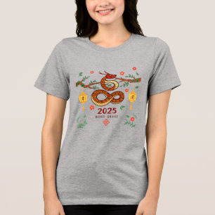 Camiseta Triblenda Year 2025 Wood Snake. Chinese horoscope 