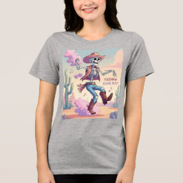Camiseta Triblenda Yeehaw Bone Dust – ¡Divirtiéndose en el Desierto!