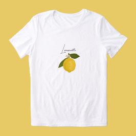 Camiseta Triblenda Yellow Lemon with Green Leaves | Fresh Citrus 