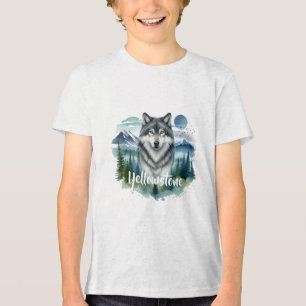 Camiseta Triblenda Yellowstone Wolf