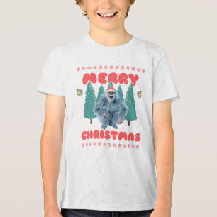 Camiseta Triblenda Yeti Divertido - Feliz Navidad