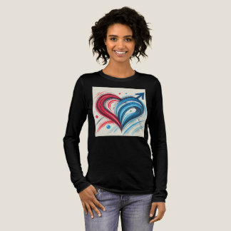 Camiseta Triblenda Yin y Yang del amor - Sleeve Shi de fusión de géne
