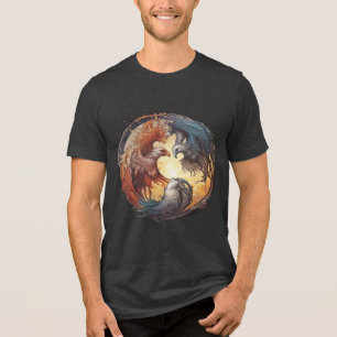 Camiseta Triblenda Yin Yang Phoenix - Renacimiento a través del equil