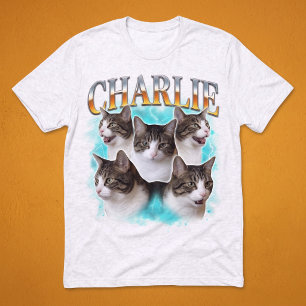 Camiseta Triblenda Yipayop Colegial Foto Collage de Mascotas Relámpag