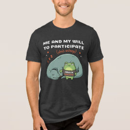 Camiseta Triblenda Yo y mi voluntad de participar, divertido dinosaur