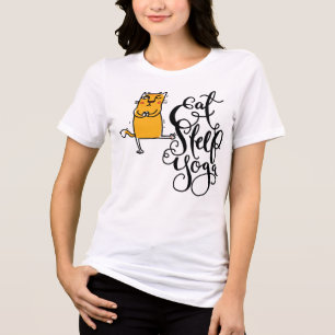 Camiseta Triblenda Yoga comer dormir yoga