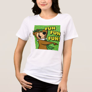 Camiseta Triblenda Yogi Bear Fun Fun Fun