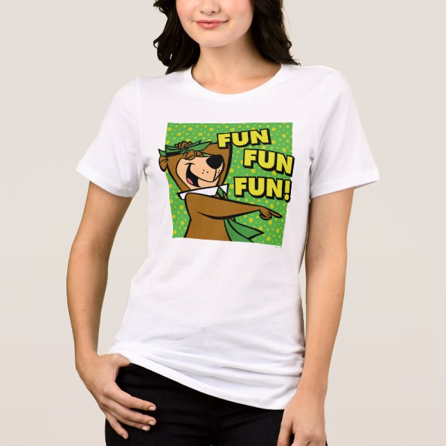 Camiseta Triblenda Yogi Bear Fun Fun Fun (Anverso)