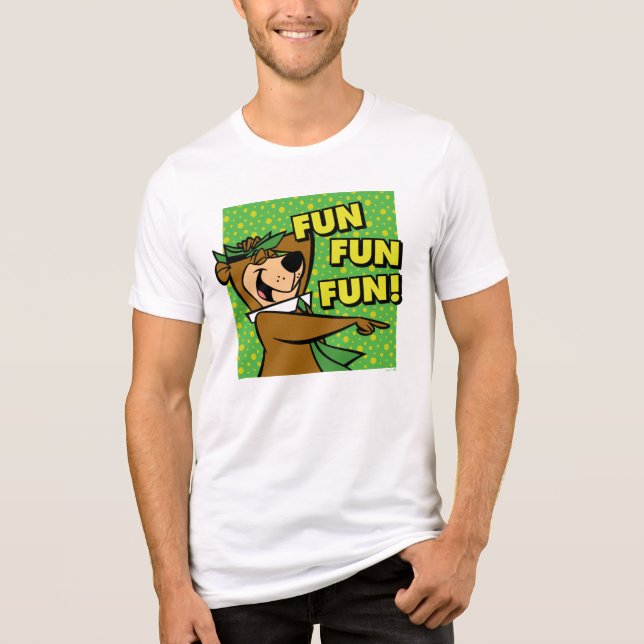 Camiseta Triblenda Yogi Bear Fun Fun Fun (Anverso)