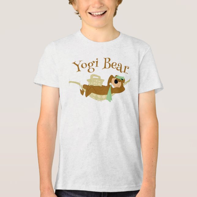 Camiseta Triblenda Yogi Bear Picnic Hammock Nap Time (Anverso)