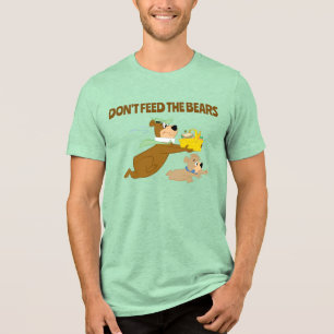 Camiseta Triblenda Yogi Bear y Boo-Boo Pánico en el Pícnic