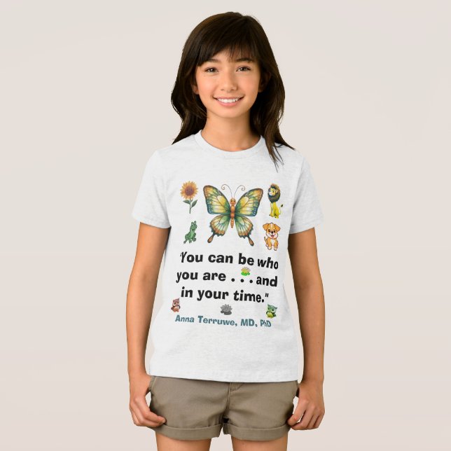 Camiseta Triblenda YOU CAN BE WHO YOU ARE Children's Tri-Blend Shirt ( Anverso Completo)