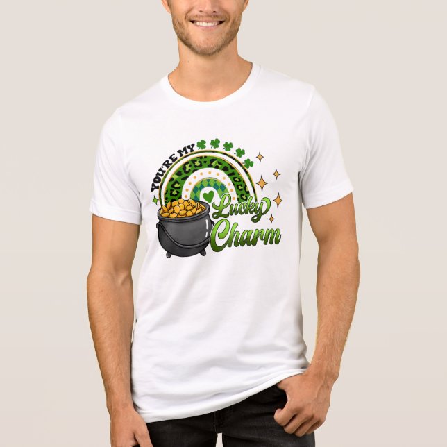 Camiseta Triblenda You're My Lucky Charm St. Patrick's Day (Anverso)