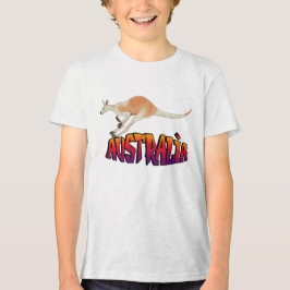 Camiseta Triblenda Youth Australia Kangaroo Retro Graphic 