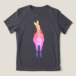 Camiseta Triblenda Zebra arcoiris ¡Muéstrate Las Rayas! ¡Personaliz