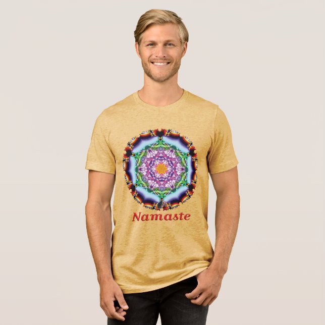 Camiseta Triblenda Zionesque Namaste Kaleidoscope T-shirt (Anverso Completa)