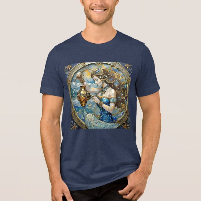 Camiseta Triblenda Zodiac - Aquarius El Aguador (Anverso)